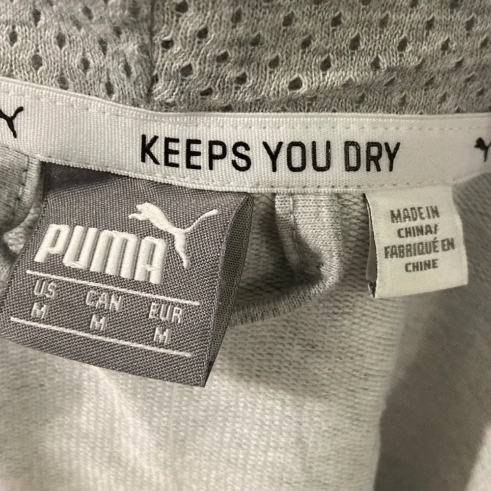 Women’s Puma Zip Up Hoodie Athletic Wear Grey Sweatshirt Medium NWT - Picture 12 of 14